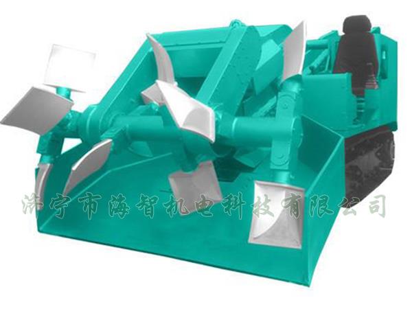 為了提高裝載效率，在取料方面通過滾耙式旋轉(zhuǎn)連續(xù)取料的方式
